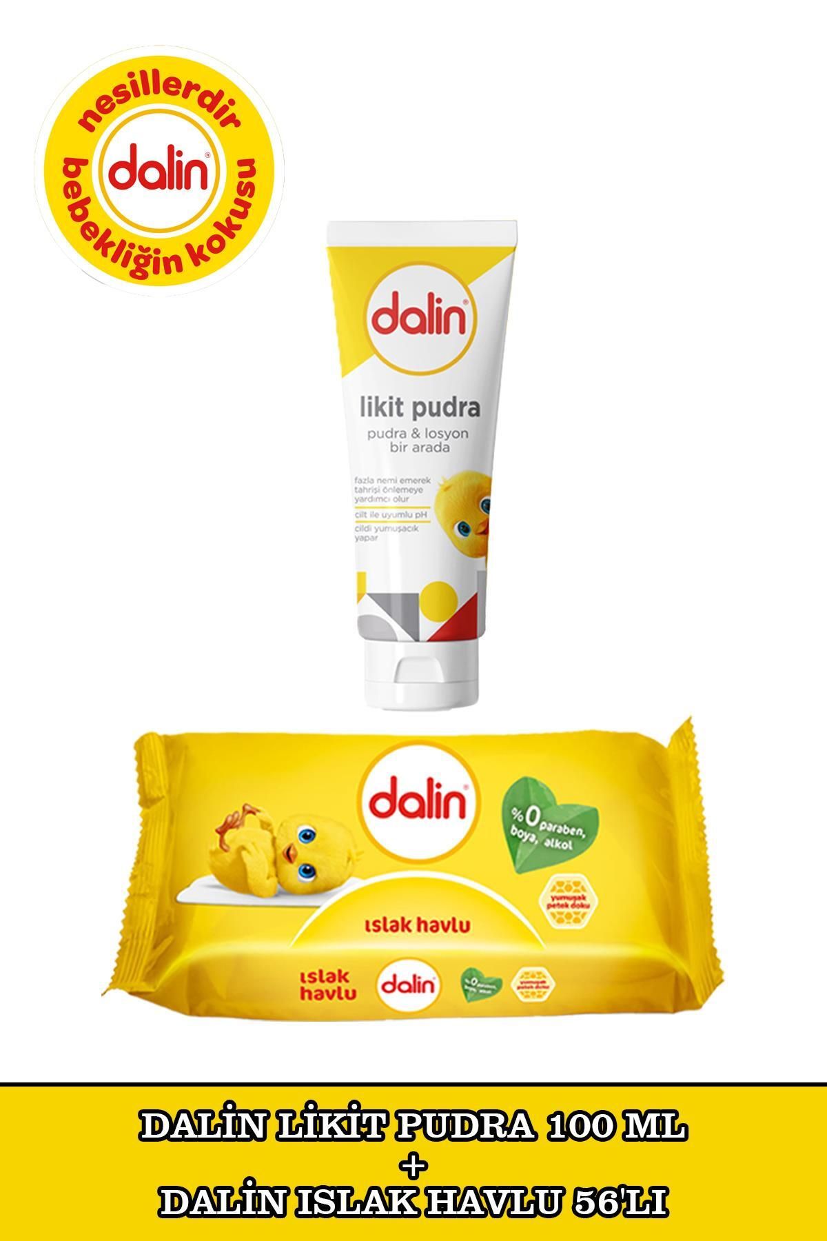 Dalin-Wet Towel 56 Sheets + Dalin Liquid Powder 100 ml 1