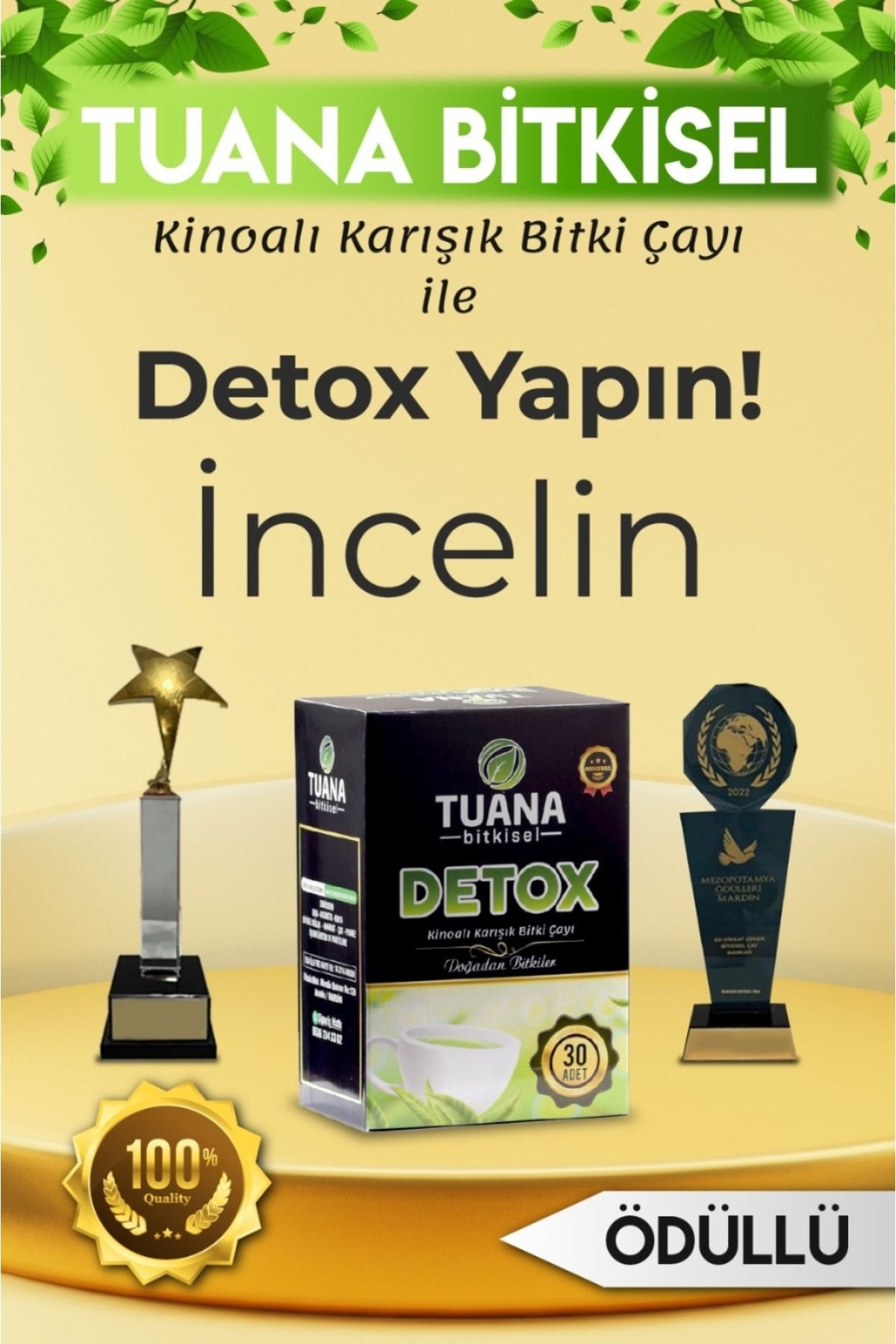 Tuvana Bitkisel Zayıflama Yardımcı Bitkisel Karışımlı Detox Form Çayı 5li Set