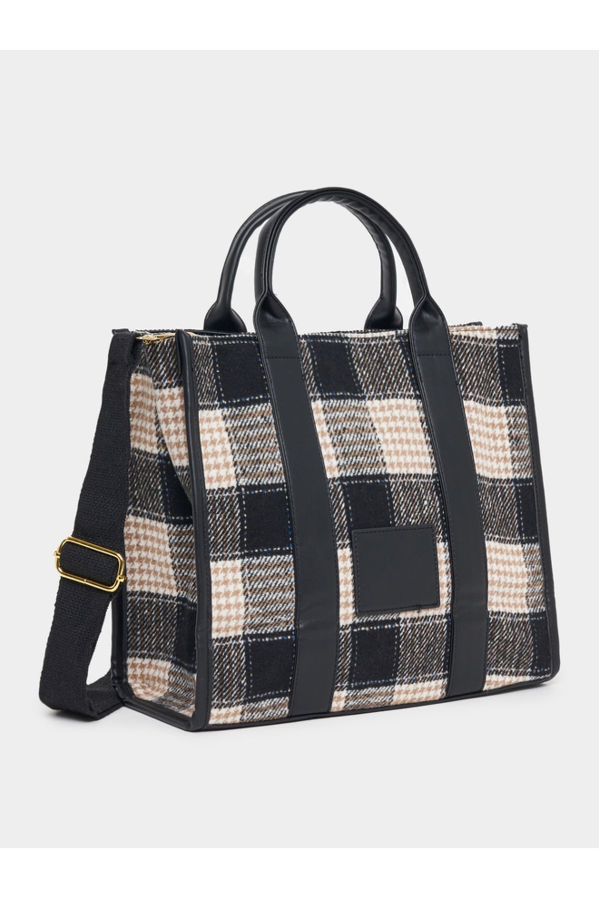 Styli-Checked Design Handbag 1