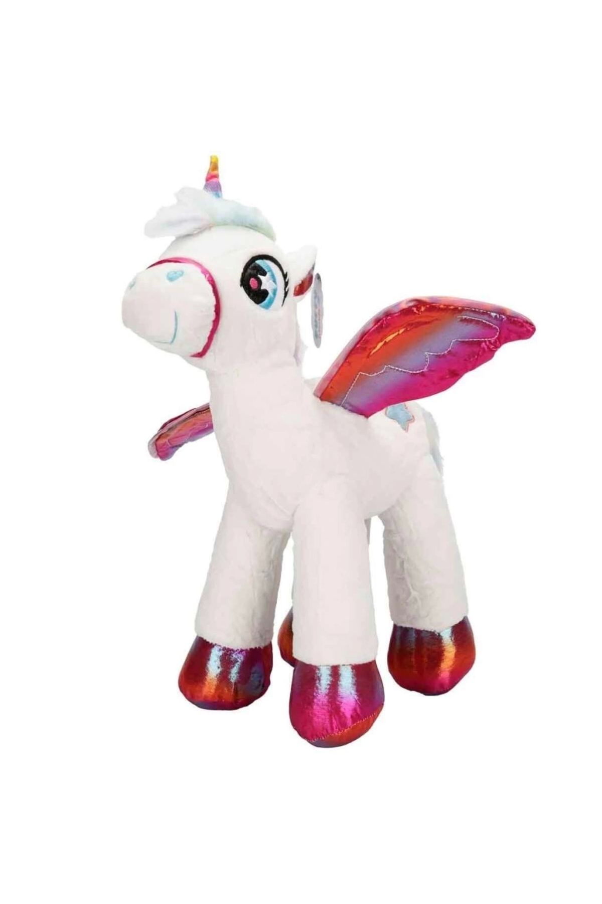 TWOX Çocuk 4742 Kanatlı Unicorn Peluş 42 cm -Sunman