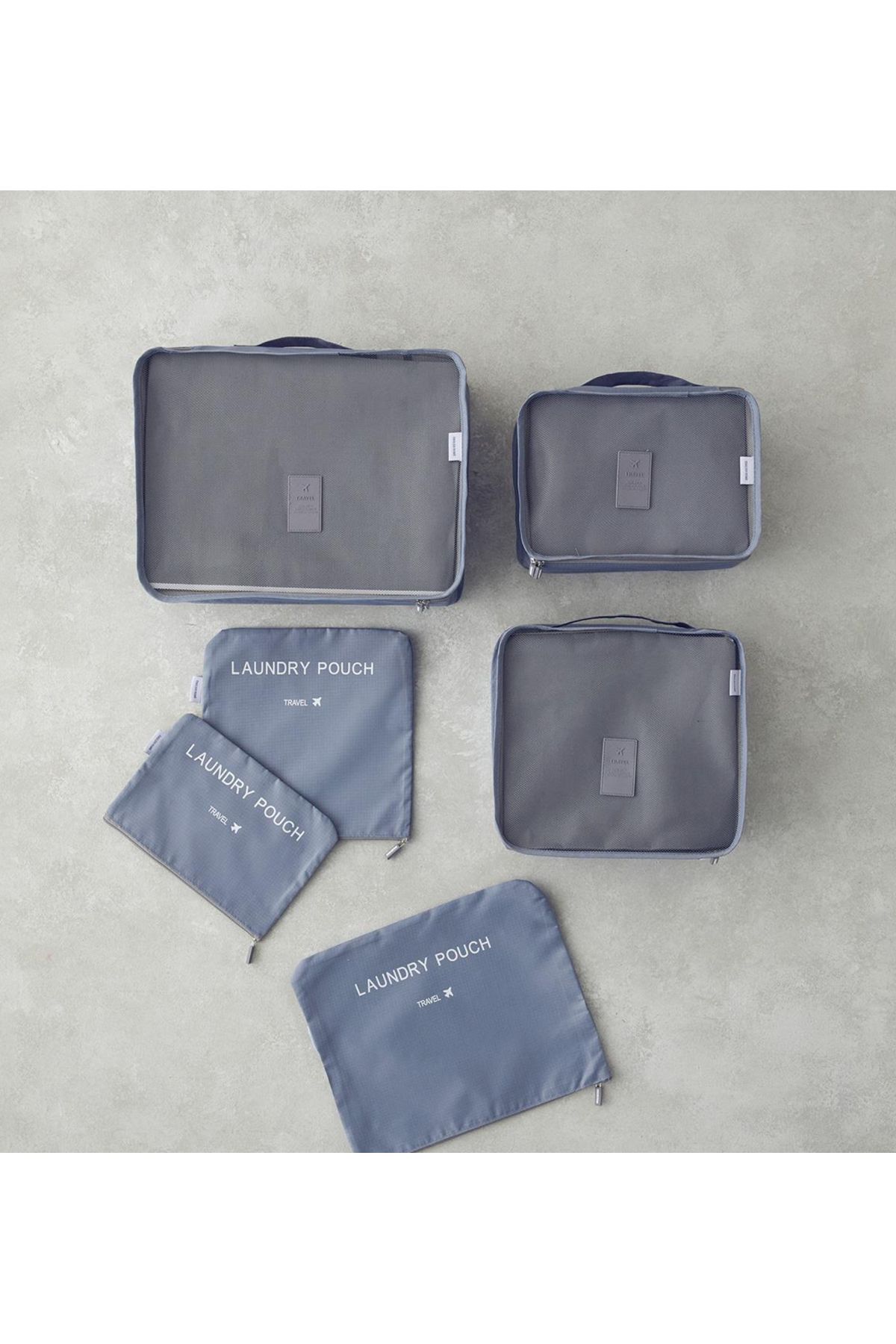 English Home Blare 6'lı Organizer Set Gri 40x30x13 Cm