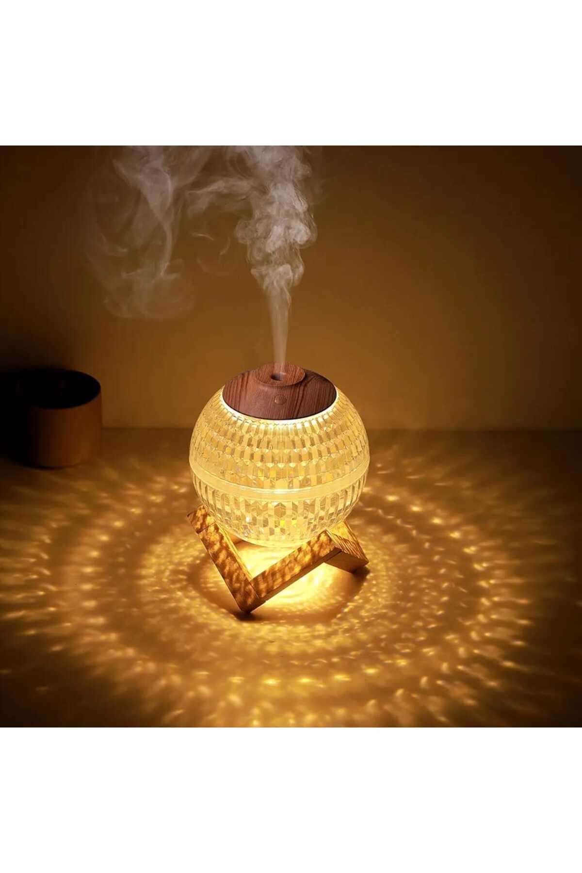 Sarftech Ultrasonik Hava Nemlendirici Aromatik Oda Kokusu Led Işıklı 350ml  Buhar Makinesi