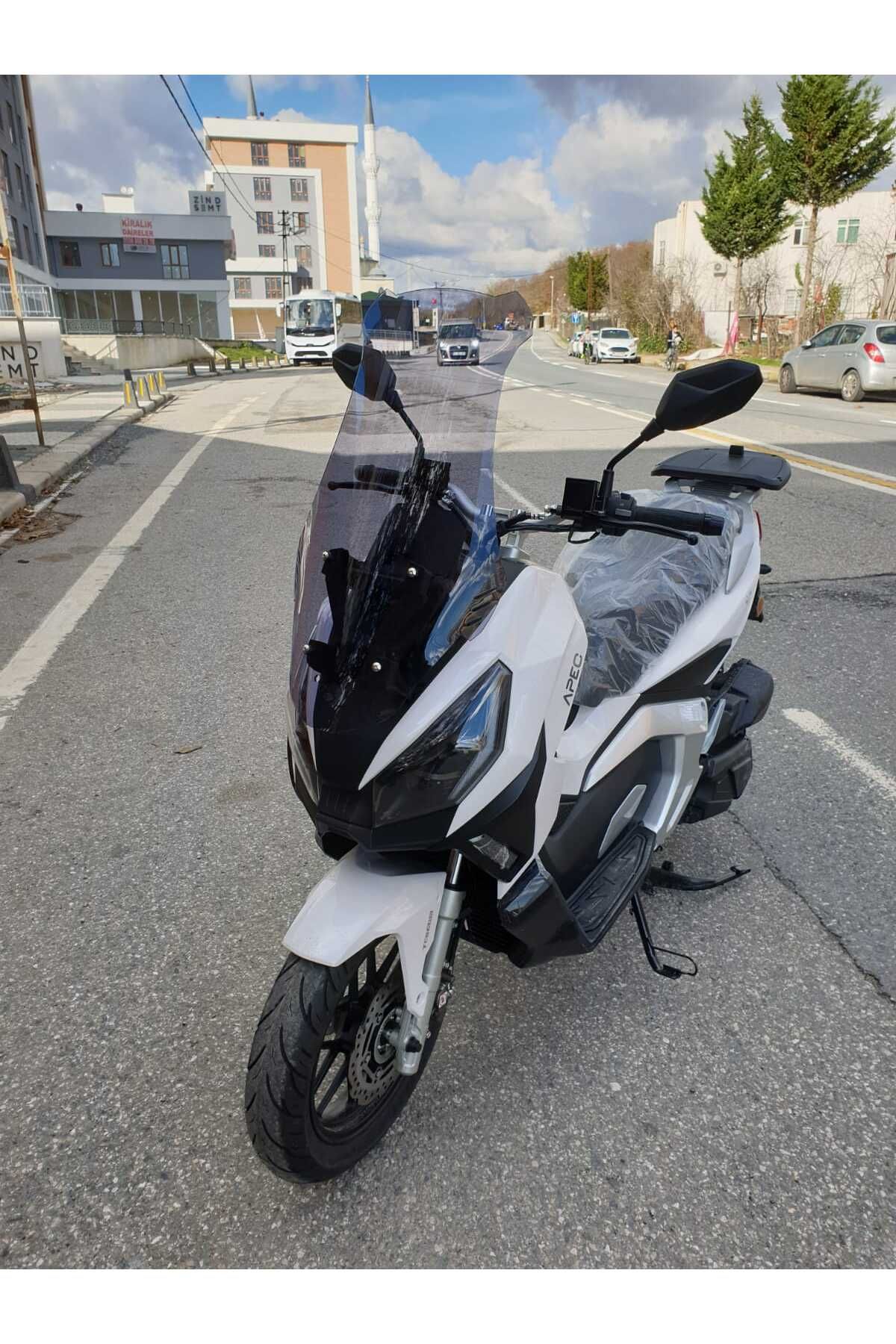 Volta Apec Apx7 Siperlik Ön Cam 2025 Model 68cm Füme Renkli 4mm ORTA BOYLU CAM