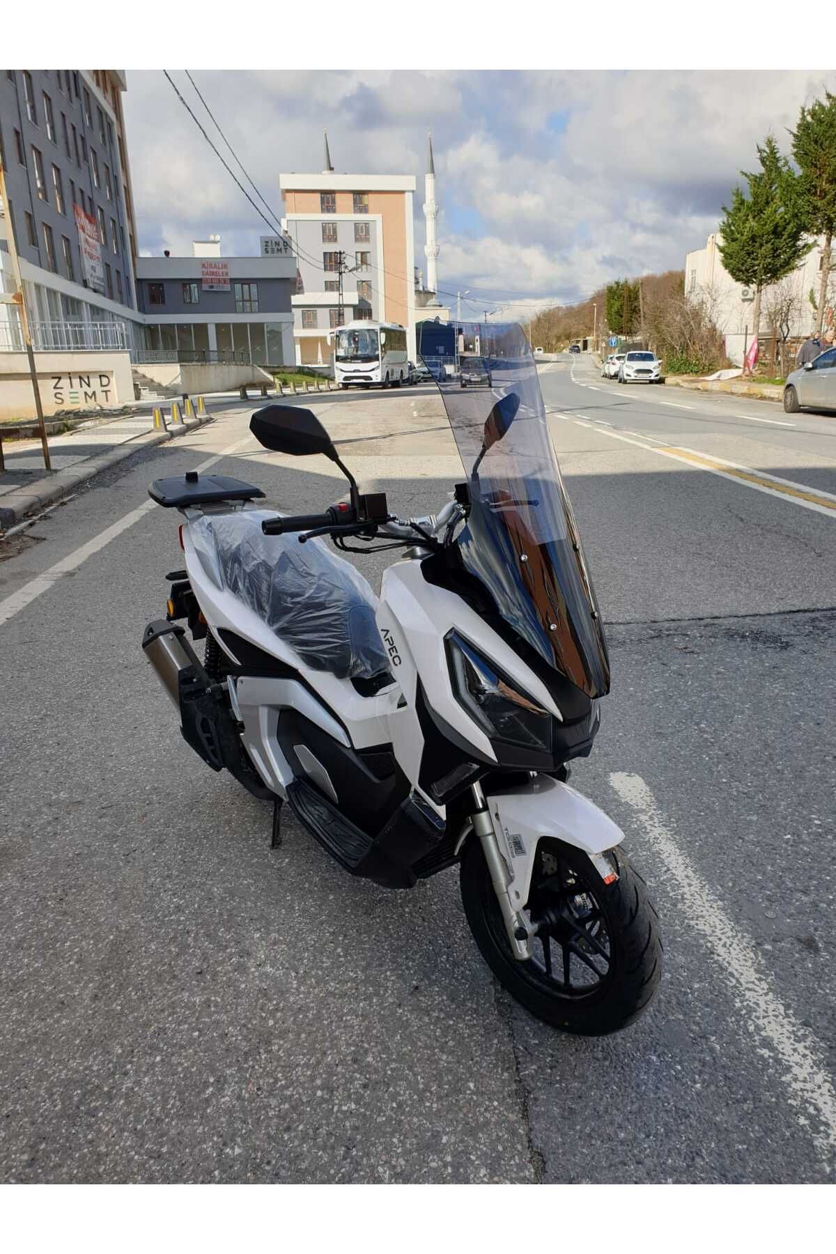 Volta Apec Apx7 Siperlik Ön Cam 2025 Model 78cm Füme Renkli 4mm UZUN CAM