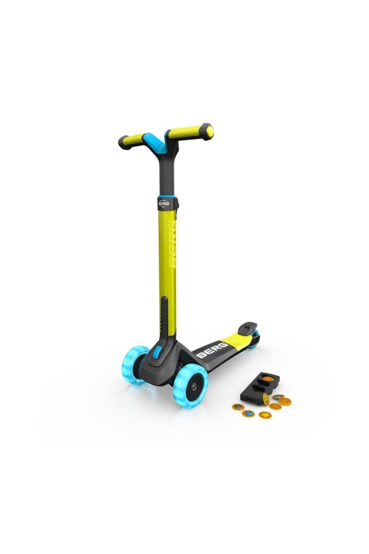 BERG Trotineta Berg Nexo Lime Pliabila Cu Lumini Si Magnet - One Size