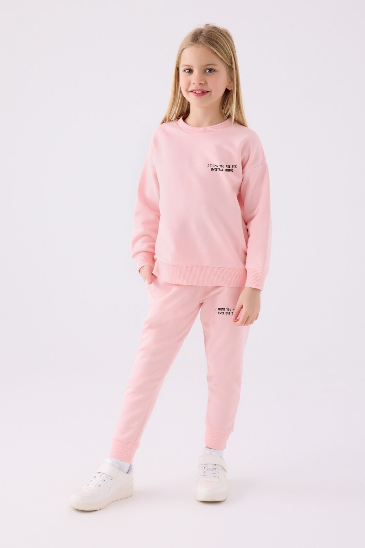 Rolypoly-Girl's Pink Tracksuit Set 1