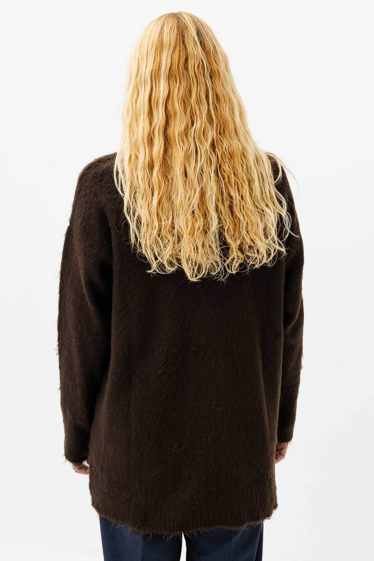 Hooopstore-Teddy Textured Coffee Sweater 8