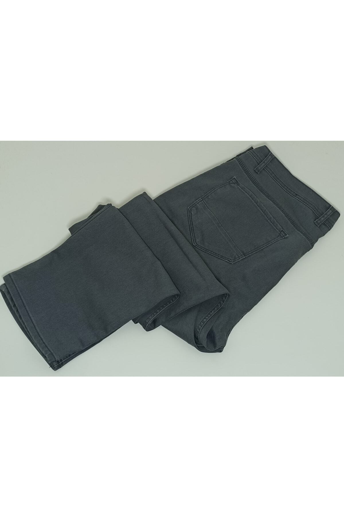 gambia outdoors Erkek Likralı Büyük Beden Normal Bel Düz Paça Kot Pantolon Battal A Kalite görsel 4