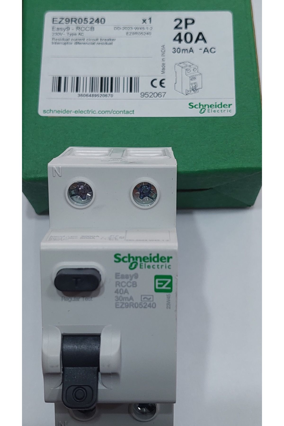 Schneider Electric-Easy9 Ez9r05240 - مرحل تيار متردد من النوع المتبقي (2x40 أمبير، 30 مللي أمبير) 3