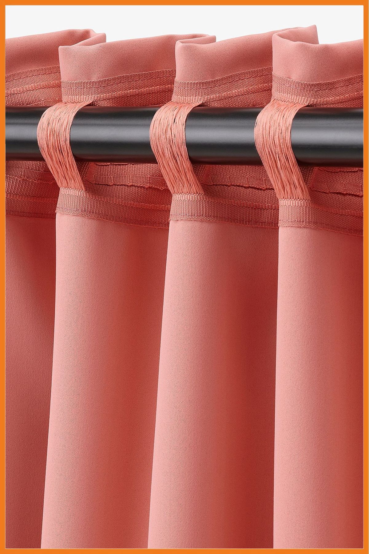 Alony Home-Light Proof Pleated Polyester Fabric - 2 Blades Blackout Curtain, Sunshade Blackout Backdrop, 145X300 Pink 6