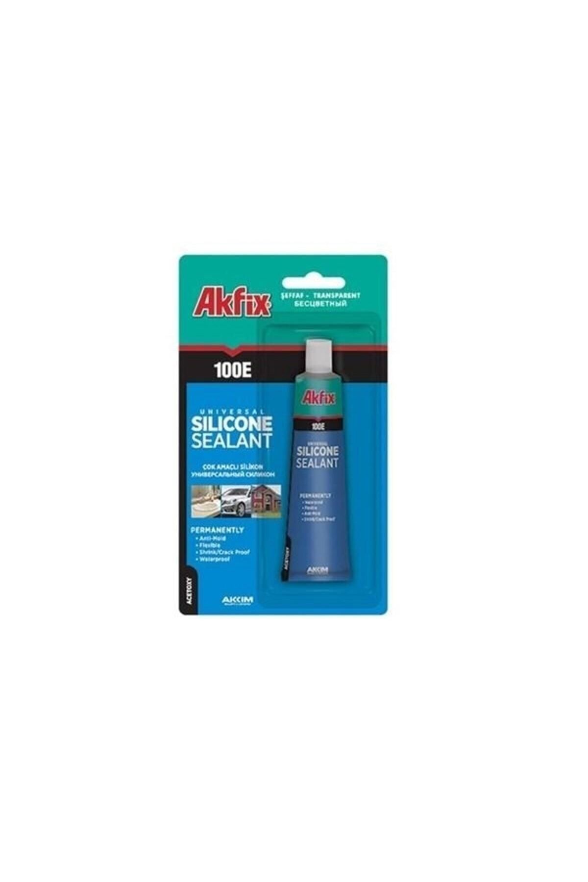 Akfix 100e Genel Amaçlı Silikon Şeffaf Tüp 50 Ml.