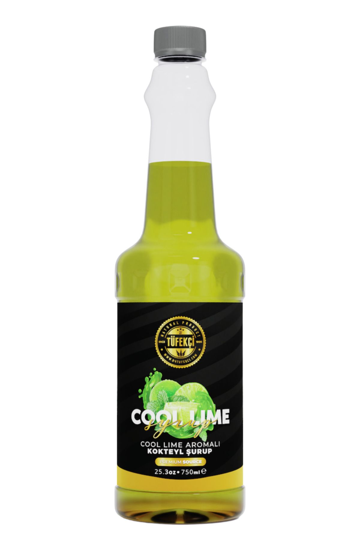 By Tüfekçi Cool Lime Konsantresi 15 Bardak Fresh Gerçek Şeker Yoğun Form Özel Formül (750 ML)