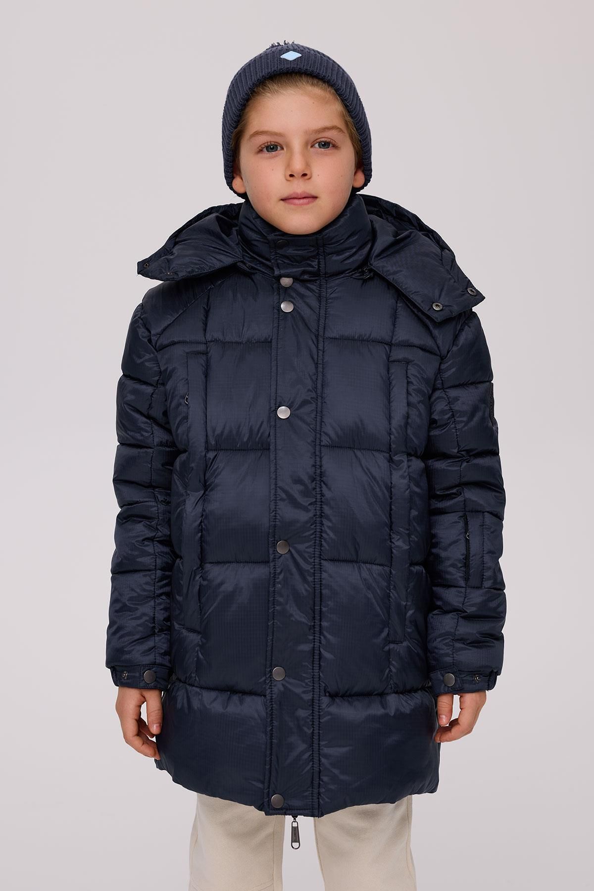 Bikkembergs-Palton albastru bleumarin pentru băiat Bg Store 2