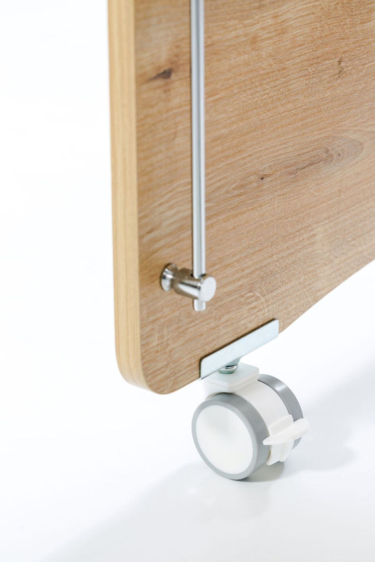 Babywhen Tekerlekli Anne Yanı Kademeli Bebek Beşiği - Bebek Yatağı - Park Yatak - Ahşap - 60x120 Cm Bw1061 fotoğrafı 6 (önizleme)