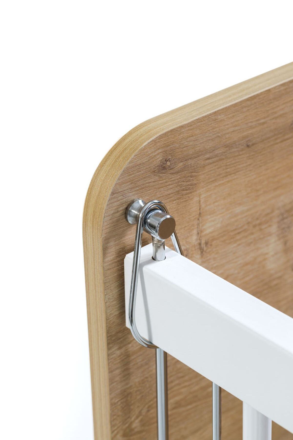 Babywhen Sallanır Sabitlenir Anne Yanı Bebek Beşik - Bebek Yatagı - Park Yatak - Ahşap - 60x120 cm - bw1071 fotoğrafı 4 (önizleme)