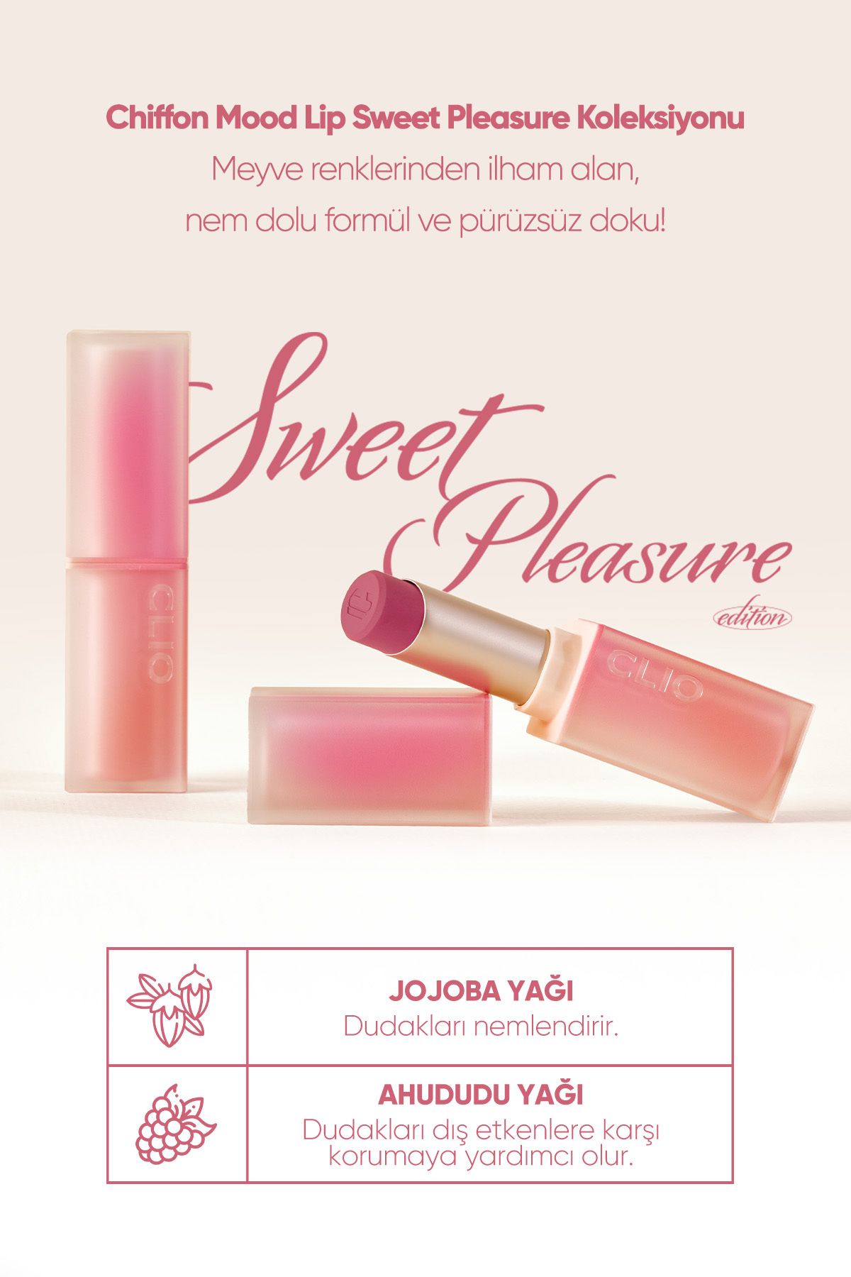 CLIO-Clio Chiffon Mood Lip - Soft Texture, Light Matte Appearance Lipstick (11 Plum Macaron) 6