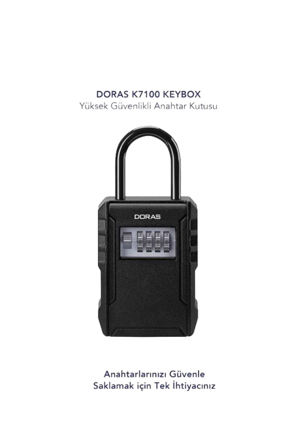 Doras-New Series AirBNB - Waterproof Encrypted Key Box Keybox with Hook 1