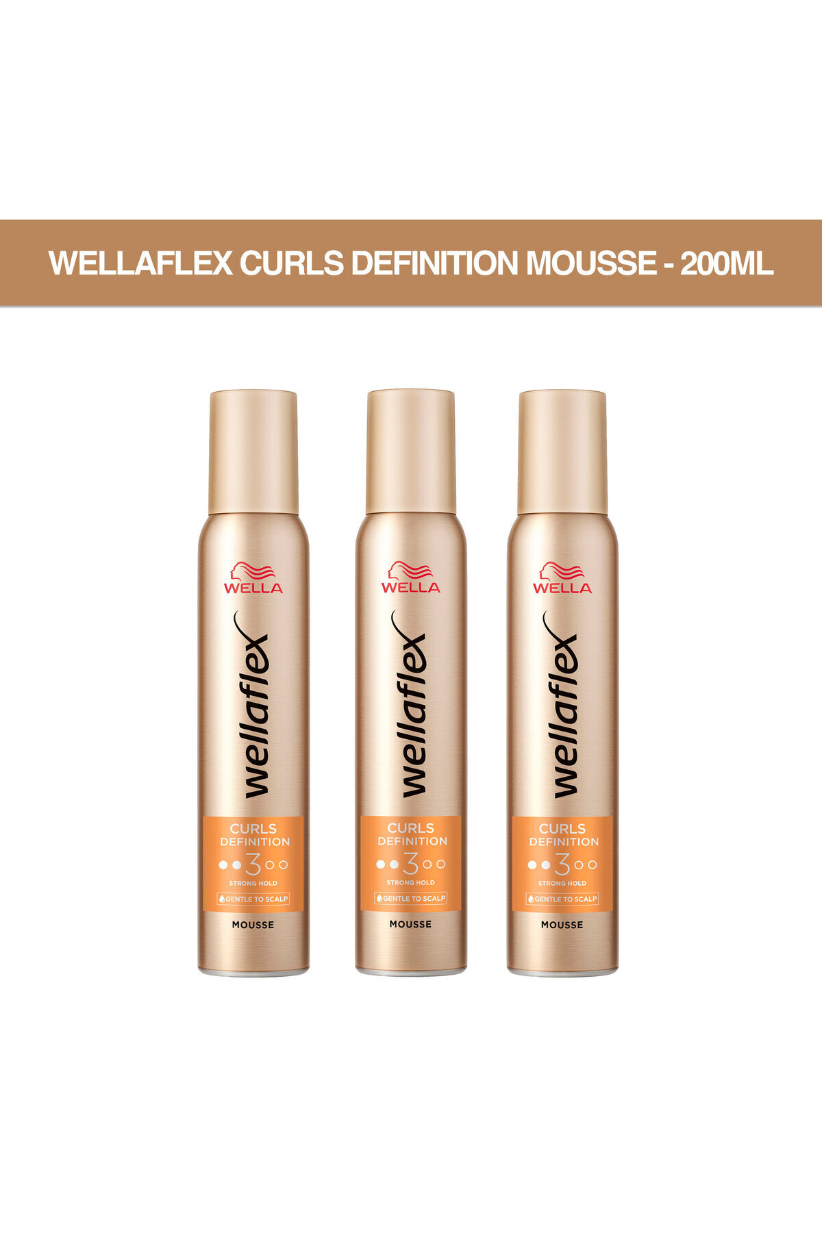 ولا Wellaflex Curls Definition Mousse - بسته 3 200 میلی لیتری