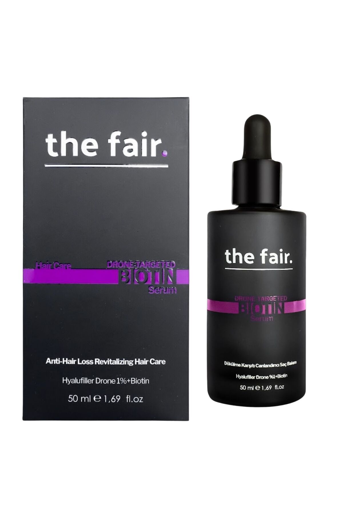 The Fair the fair. Drone-targeted Biotin Dökülme Önleyici Vegan Saç Serumu %1 Hyalufiller Drone Biotin 50ml-7