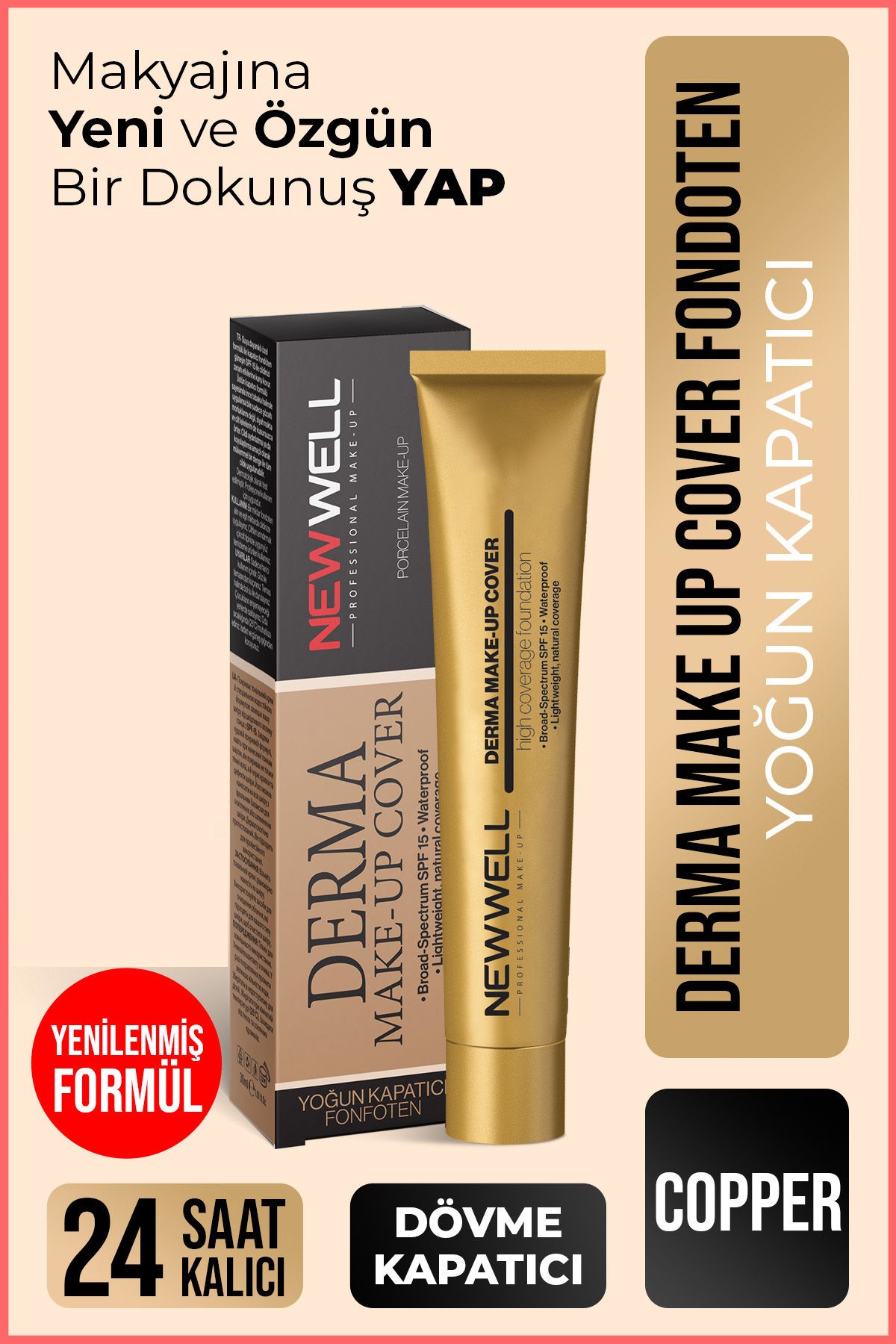 New Well Derma Make-up Cover Foundation Copper-1