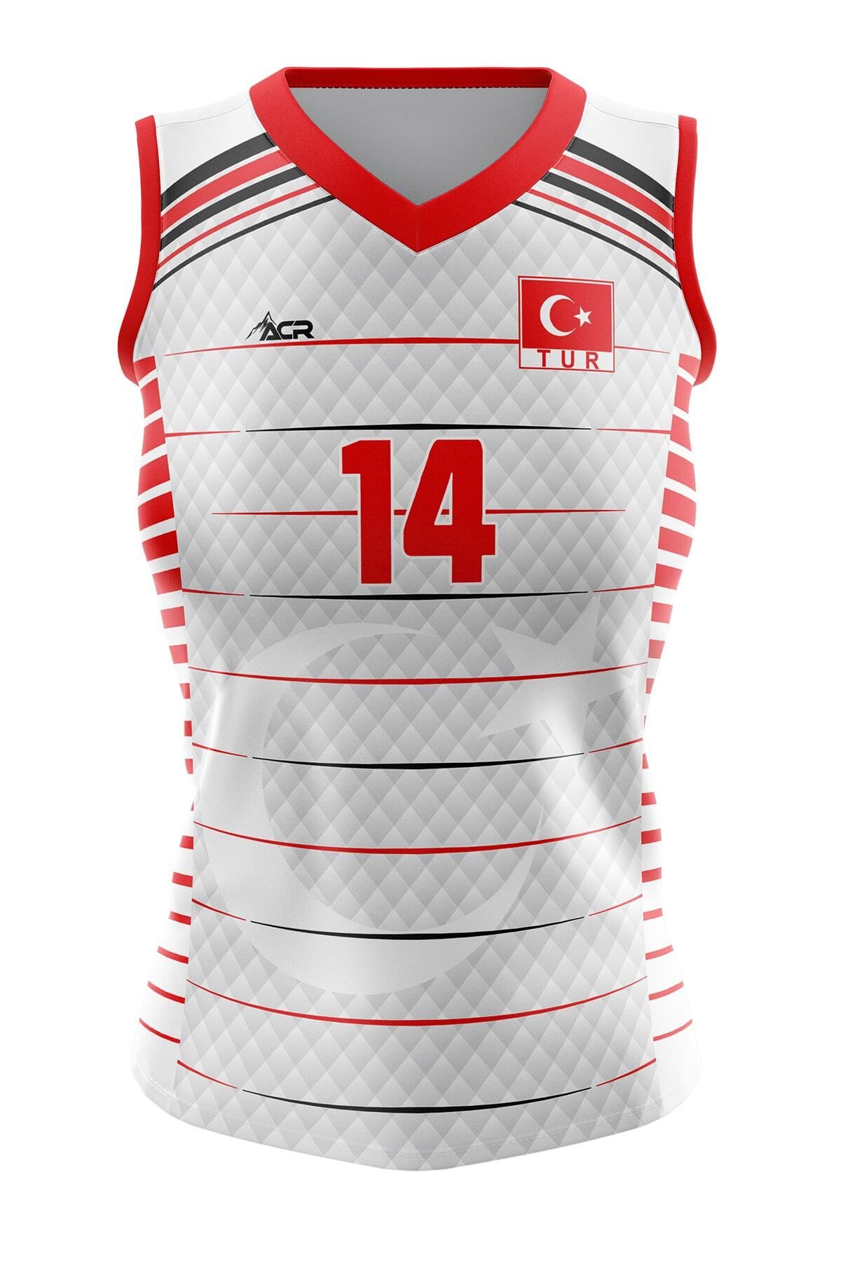 ACR Giyim Tekstil Forma Baskı Voleybol Forması Türkiye Model Dijital Baskı Kişiye Özel Tasarım Tek Üst