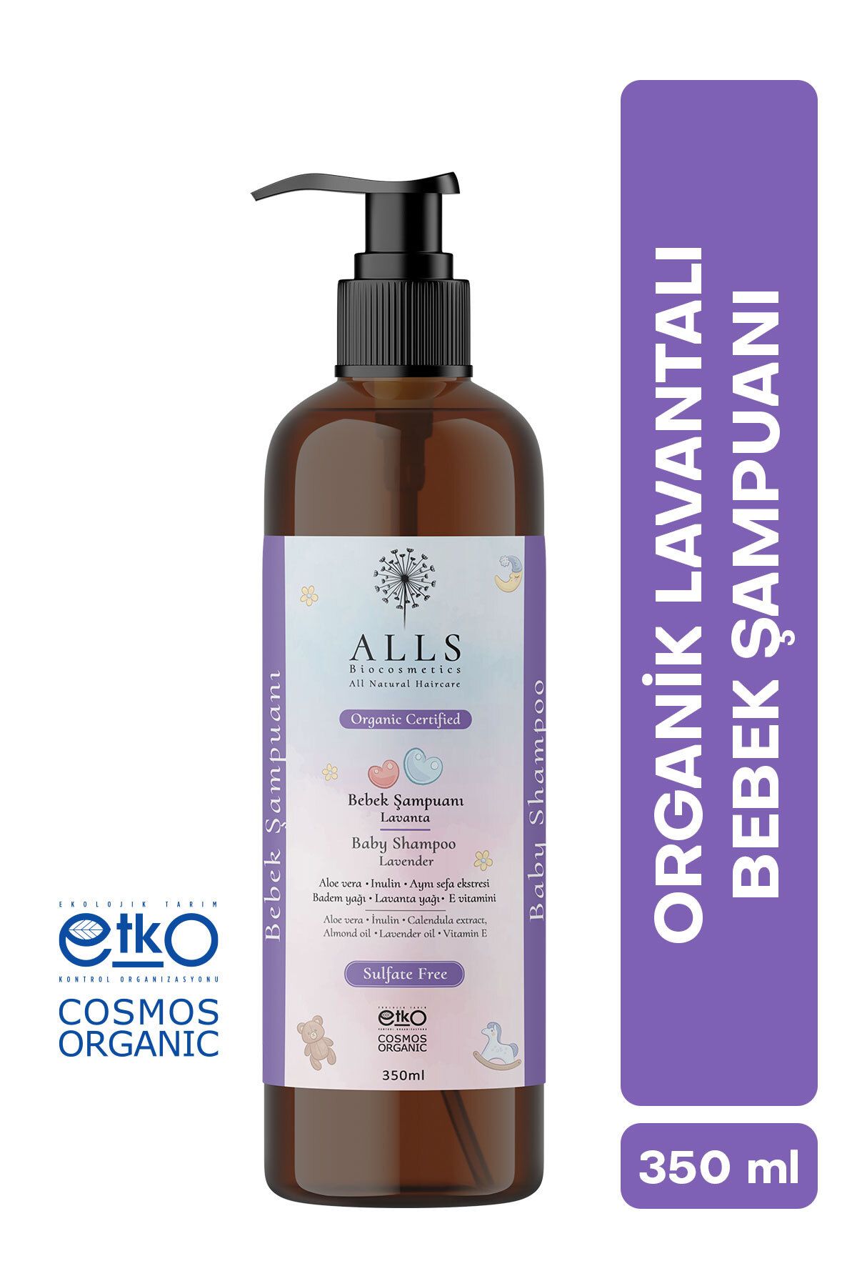 Alls Biocosmetics Organik Lavantalı Bebek Şampuanı 350 ml