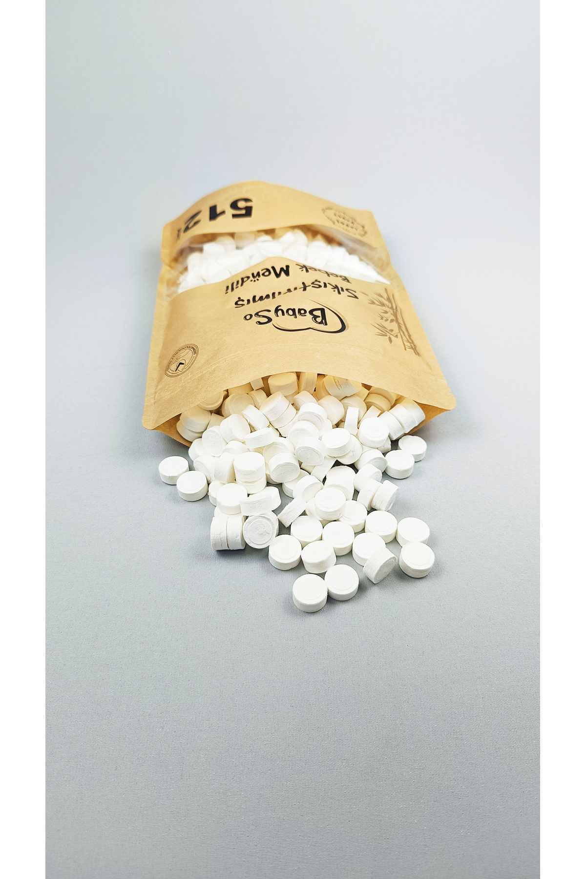 BABYSO Sıkıştırılmış Bebek Mendili 1024 Adet Paket fotoğrafı 5 (önizleme)