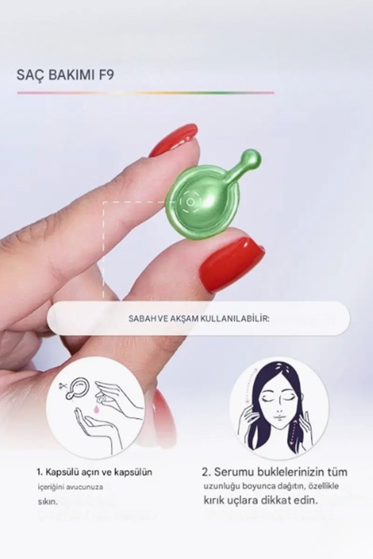 Saç Besleyici Uzatıcı Kapsül Serum Buğday Özlü 30 Kapsül 30 Gün 100ML — YSLGNGSEDR4 — تصویر 7 از 7