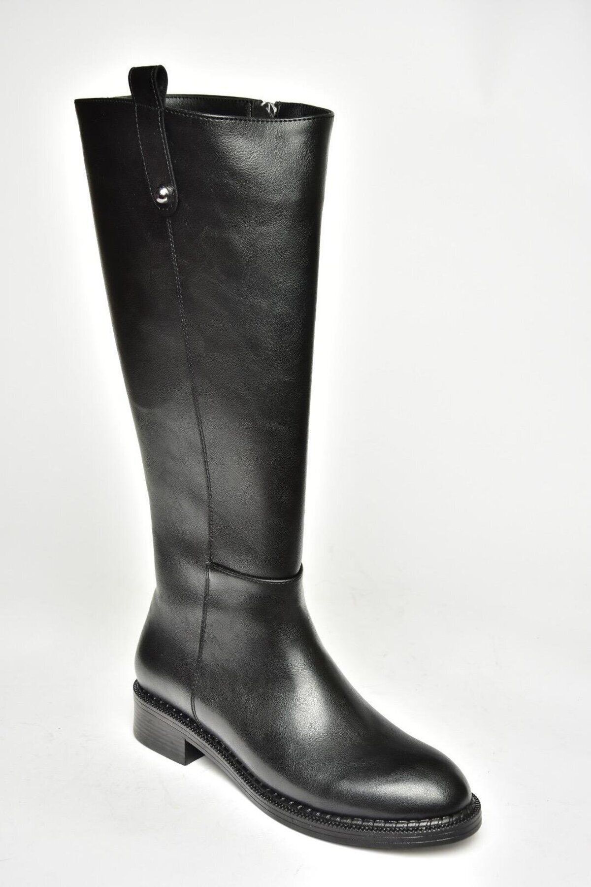Fox Shoes-Τ 590962009   Μαύρα γυναικεία μποτάκια με χαμηλό τακούνι 6