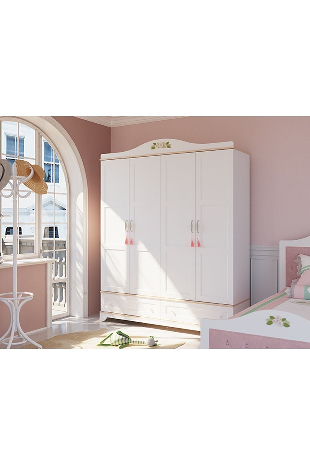 Almila Bianca 4 Kapaklı Dolap fotoğrafı 2 (önizleme)