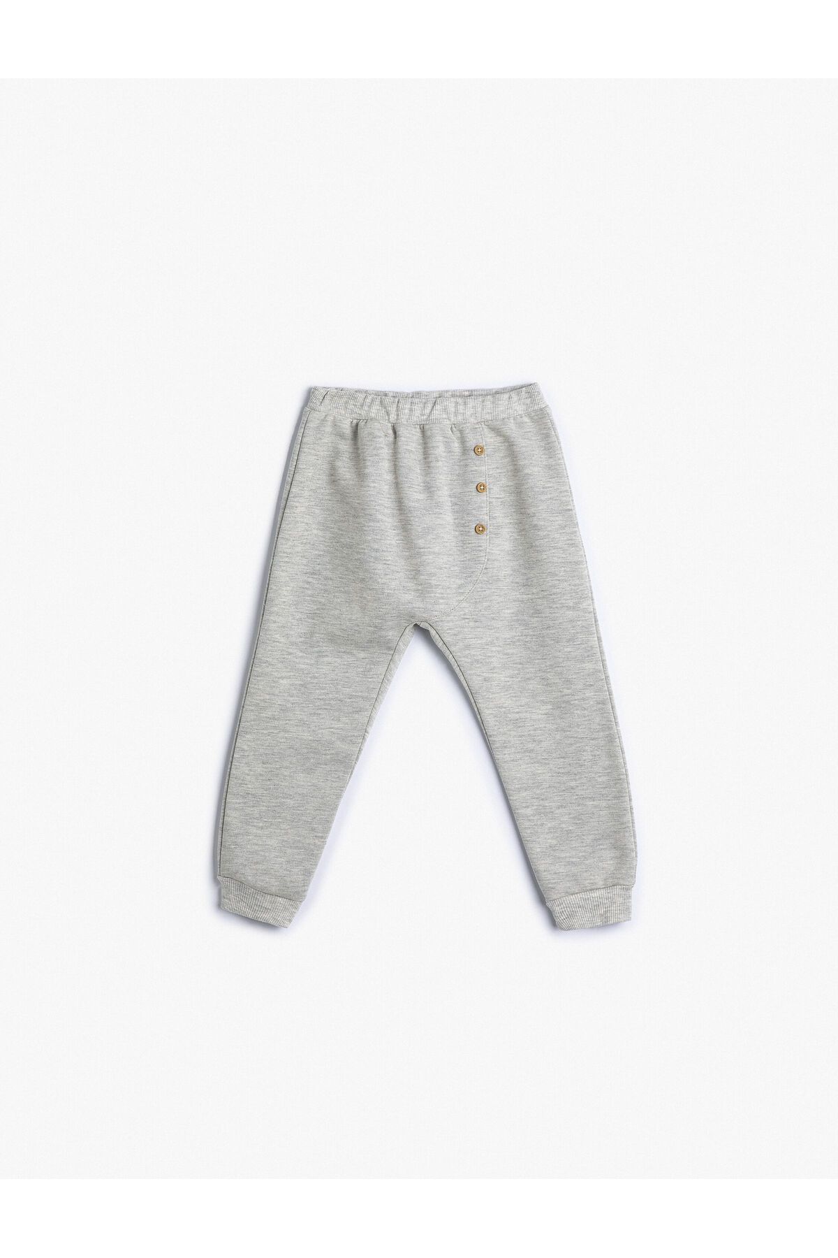 Koton-Jogger Sweatpants Button Detailed Cotton Elastic Waist 1