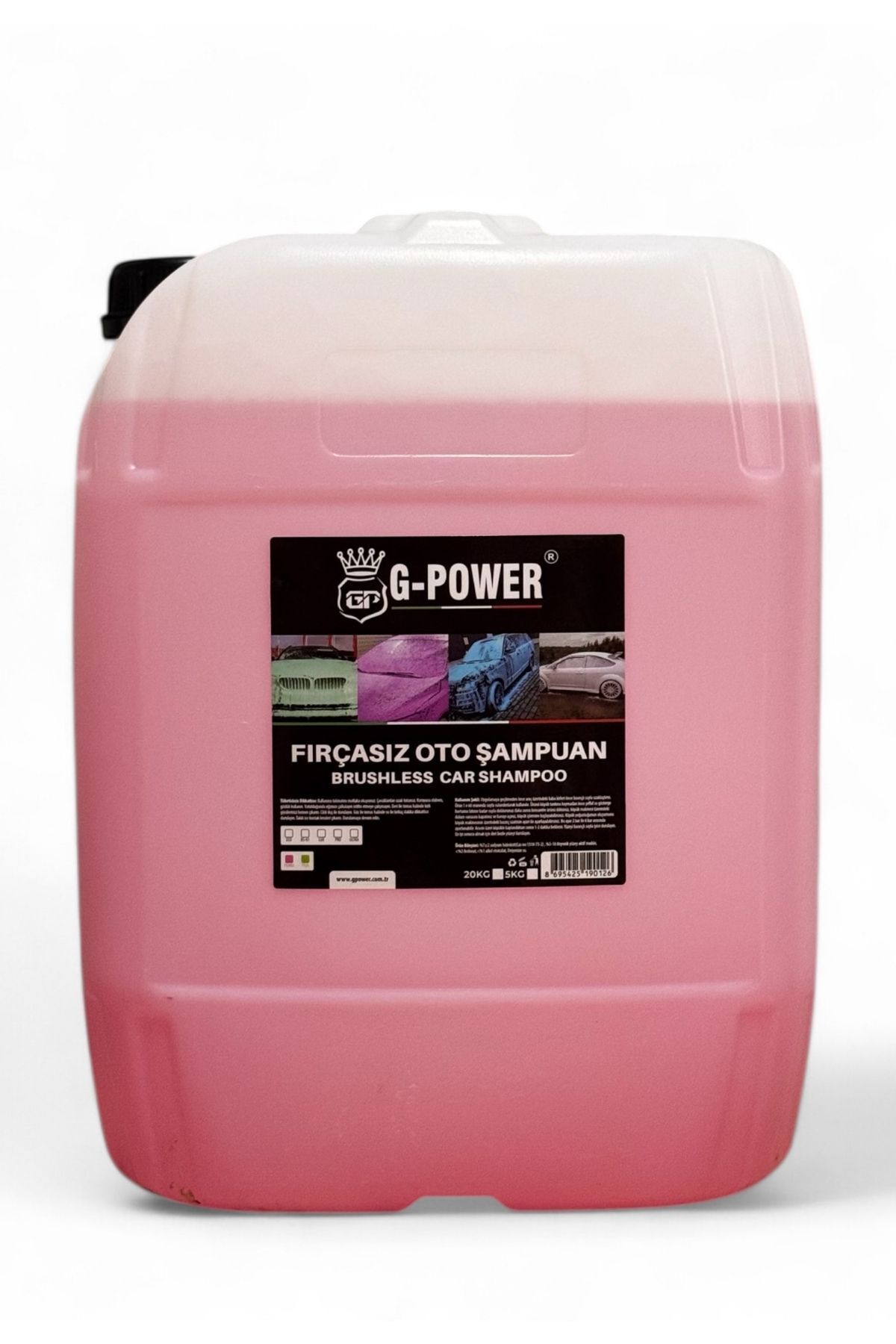 G POWER Fırçasız Cilalı Oto Şampuanı 1/60 Konsantre 20 KG Eko