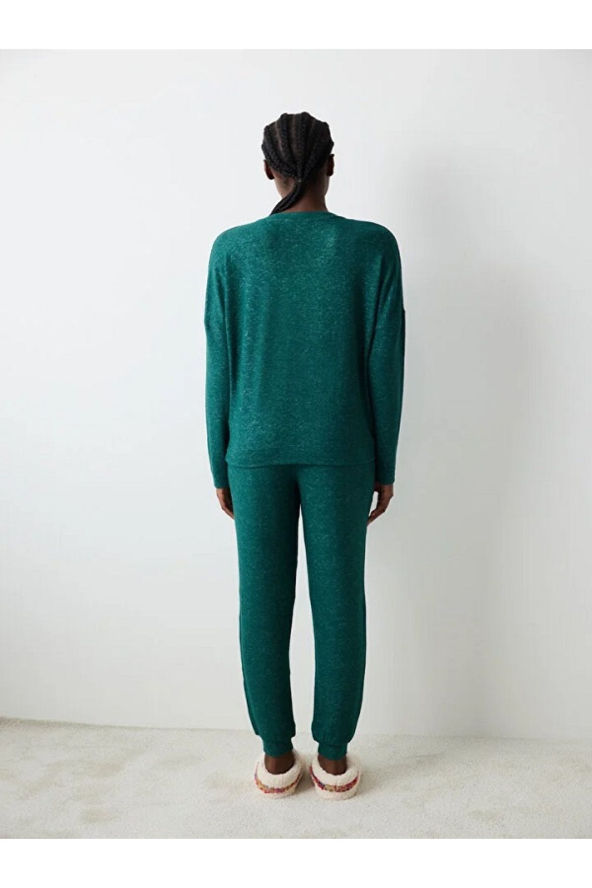 Penti-Winter Wishes Dark Green Pants Pajama Set 4