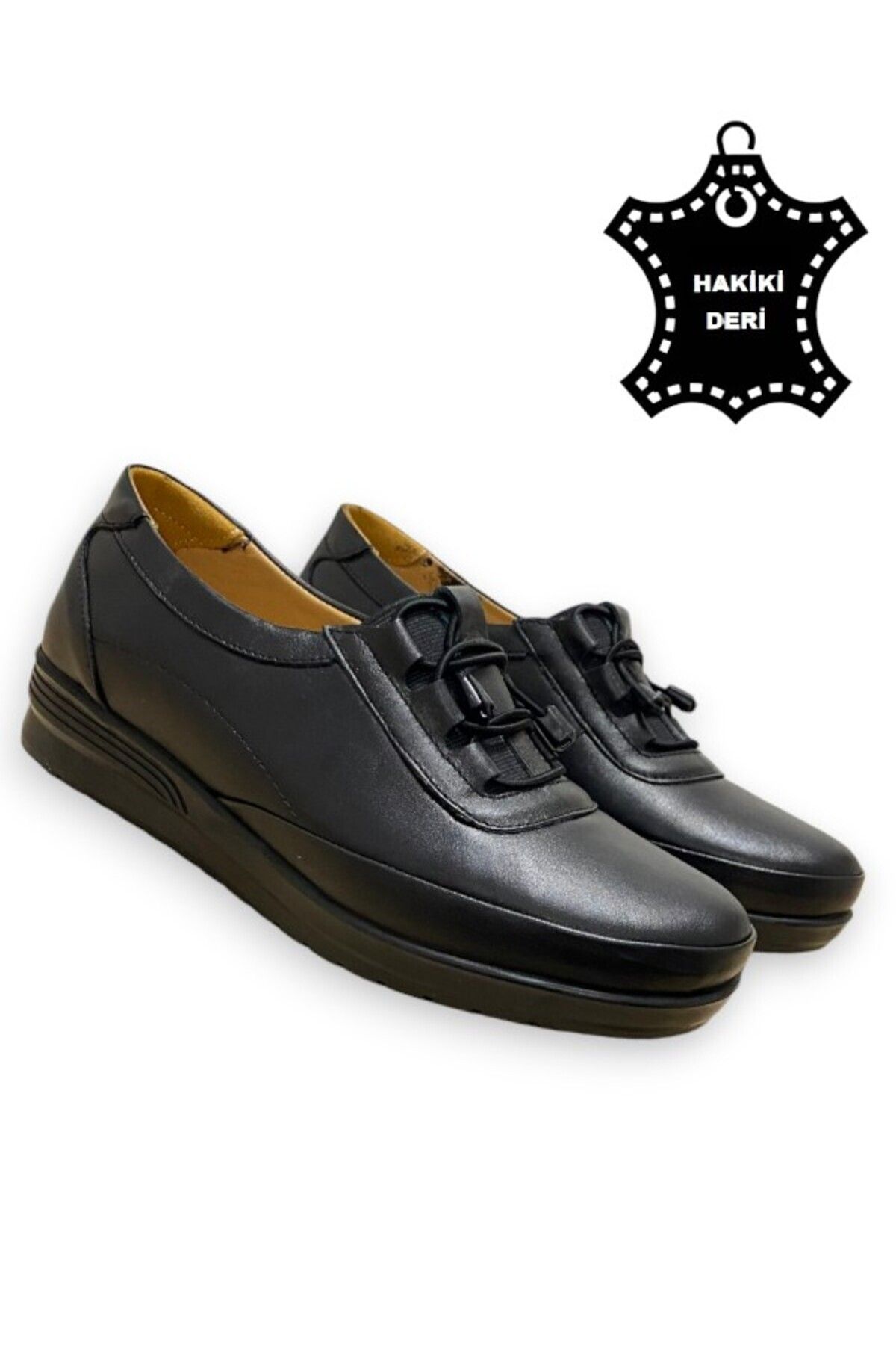 MAGIC SHOES-Pantofi de damă, negru, din piele naturală, cu branț ortopedic complet 1