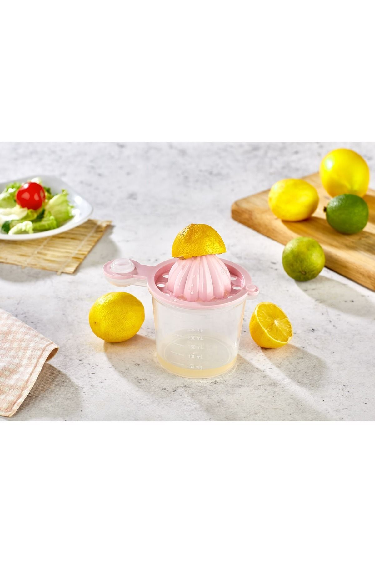 Minty Life-5 Functions Lemon Bowl Grater Egg Separator Oil Pot Funnel Measured Container 300 ml 4