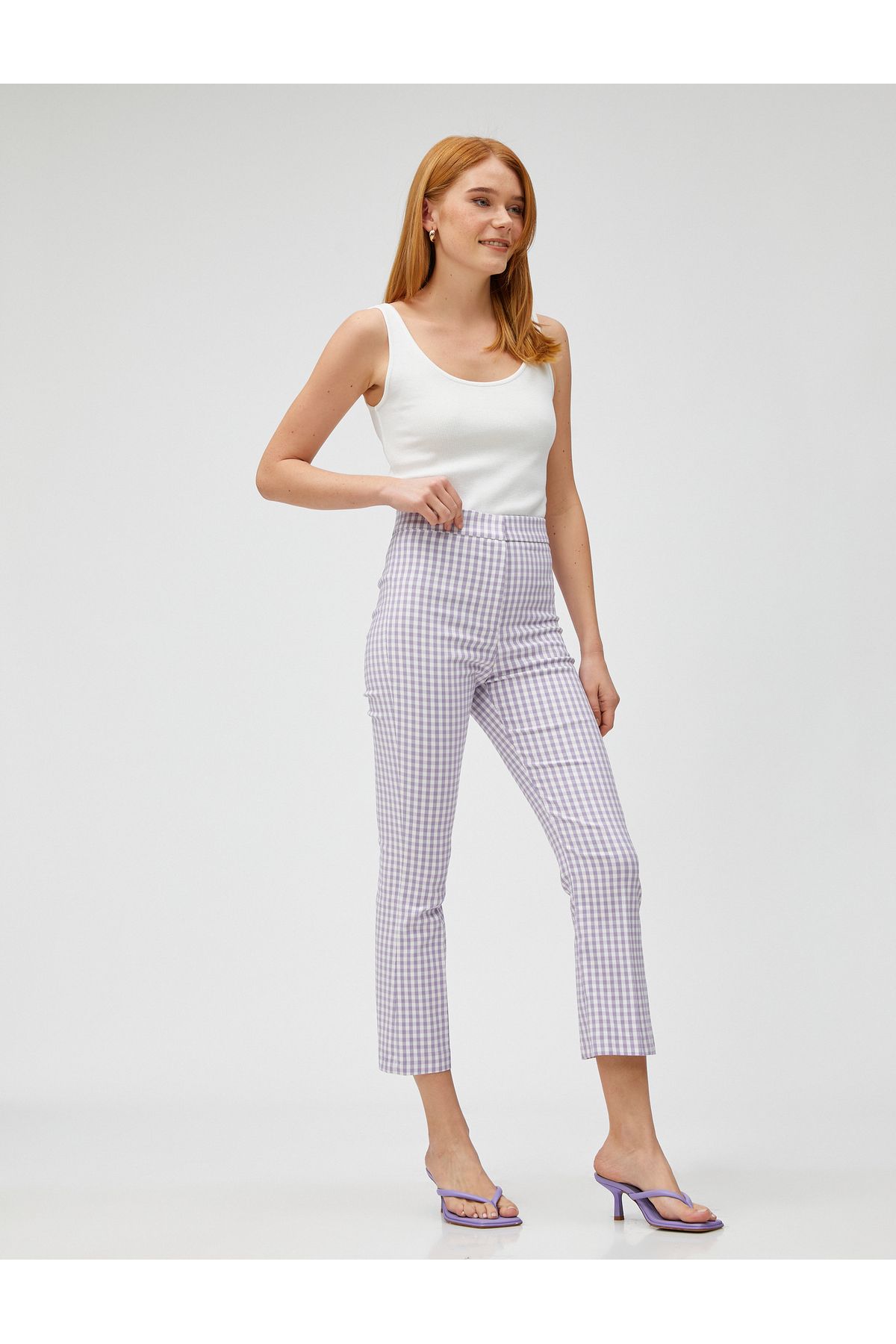 Koton-Crop Flared Trousers 2