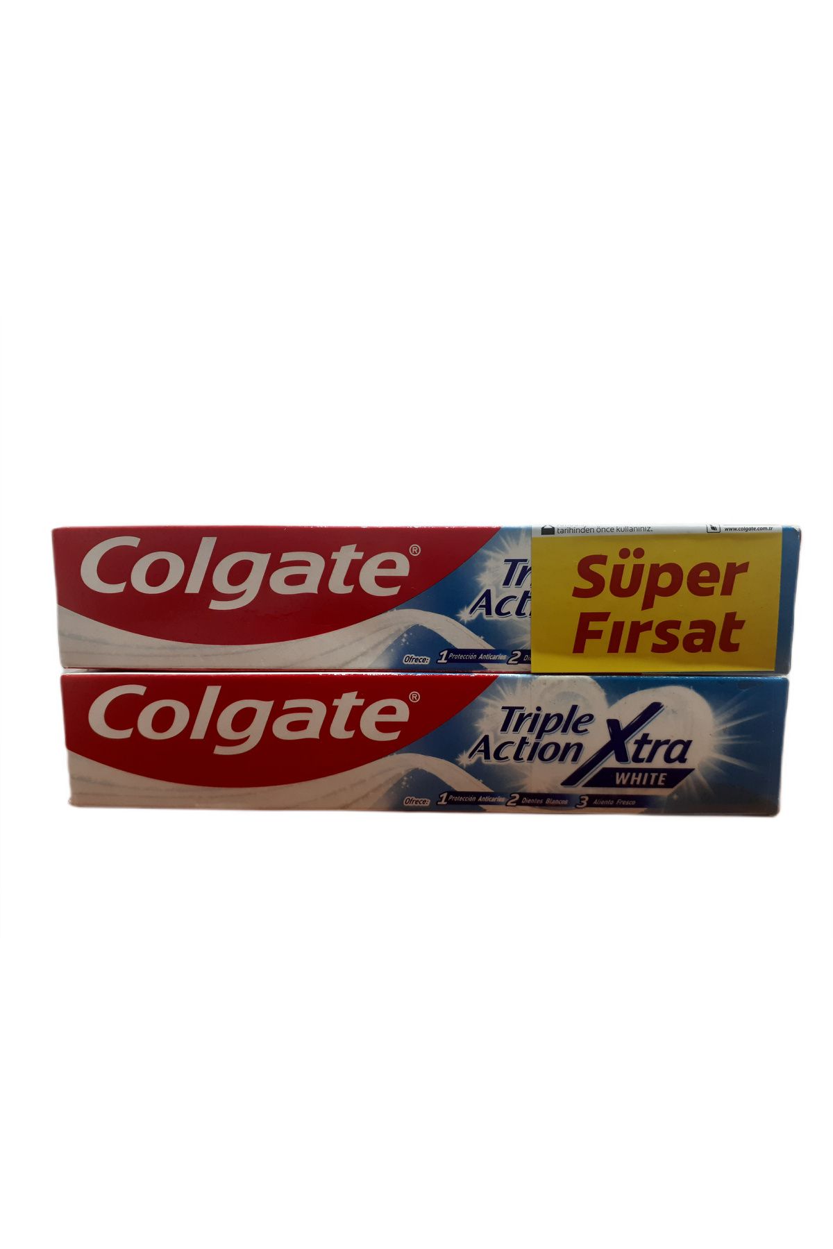 Colgate-Triple Acti̇on Xtra White 2 X 75 ml Tooth Paste 2