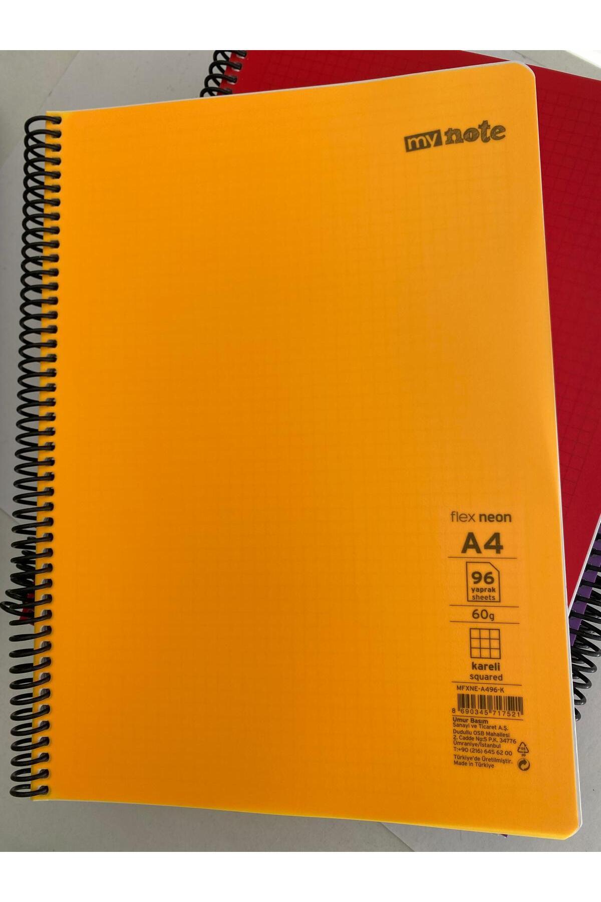 Mynote-A4 96 Sheets Fraced Notebook 2 Pieces 1