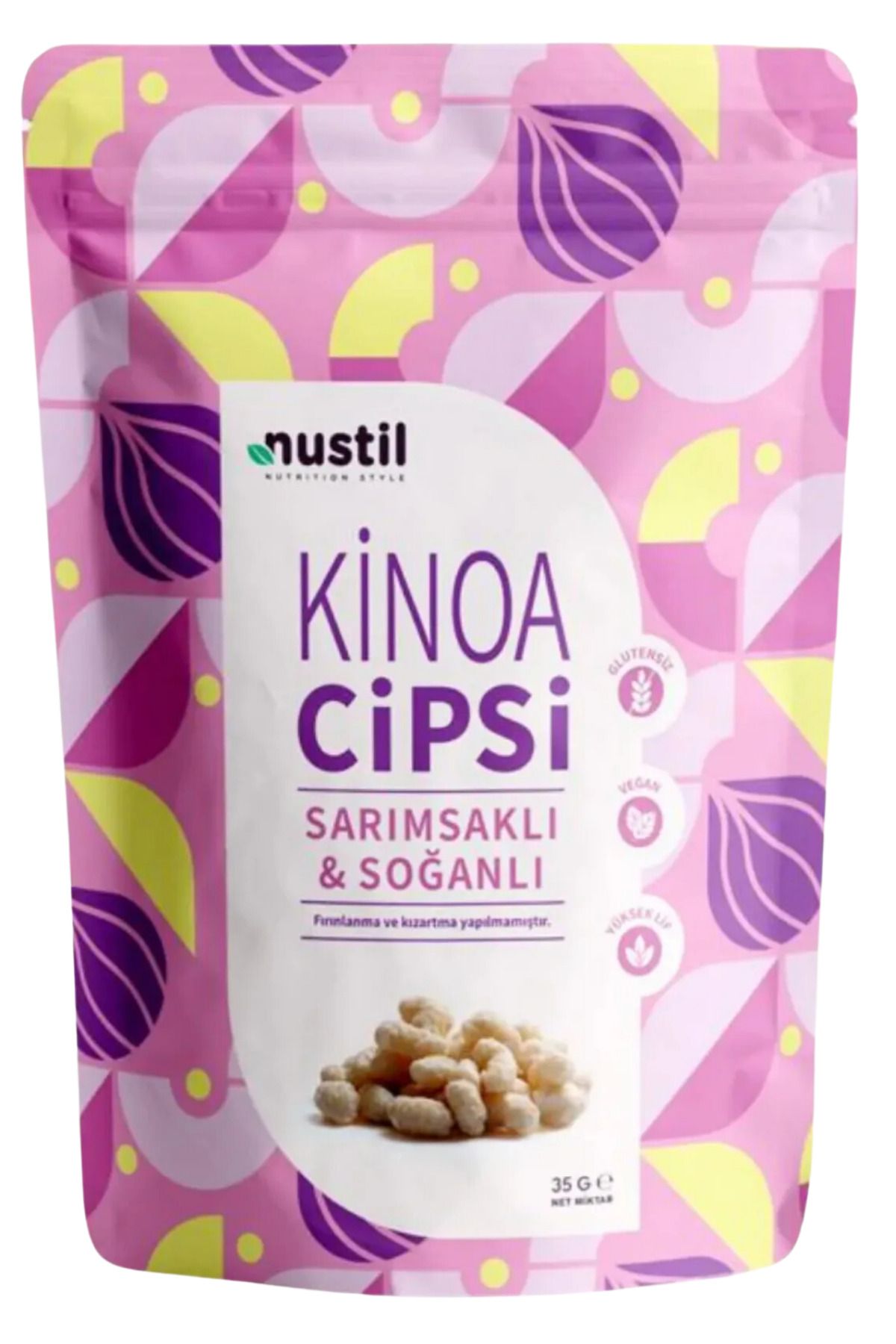 NUSTİL Sarımsaklı & Soğanlı Glutensiz Kinoa Cipsi 35g