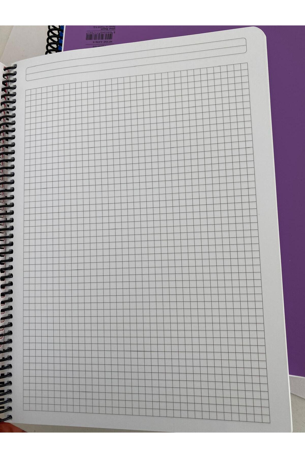 Mynote-A4 96 Sheets Fraced Notebook 2 Pieces 2
