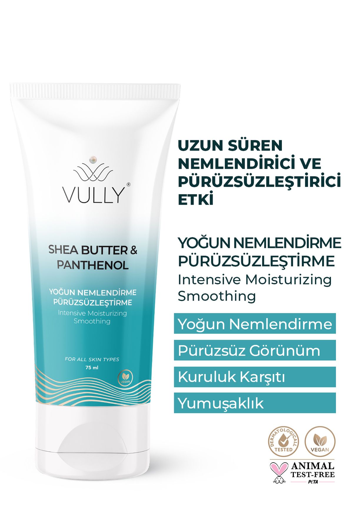 VULLY Yoğun Nemlendirici Pürüzsüzleştirici Kuru Ve Hassas Ciltler için El Kremi 75 ml