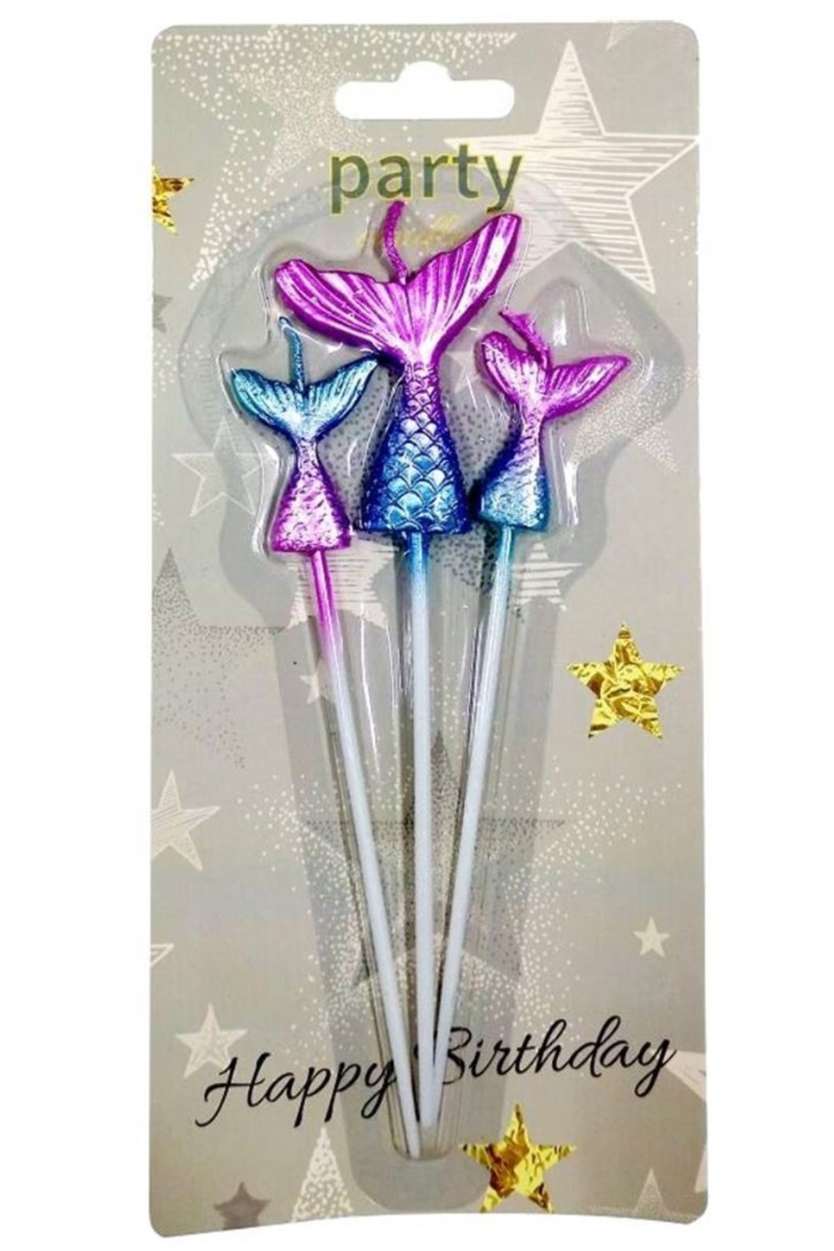 Genel Markalar Deniz Kızı Kuyruğu Pasta Mumu