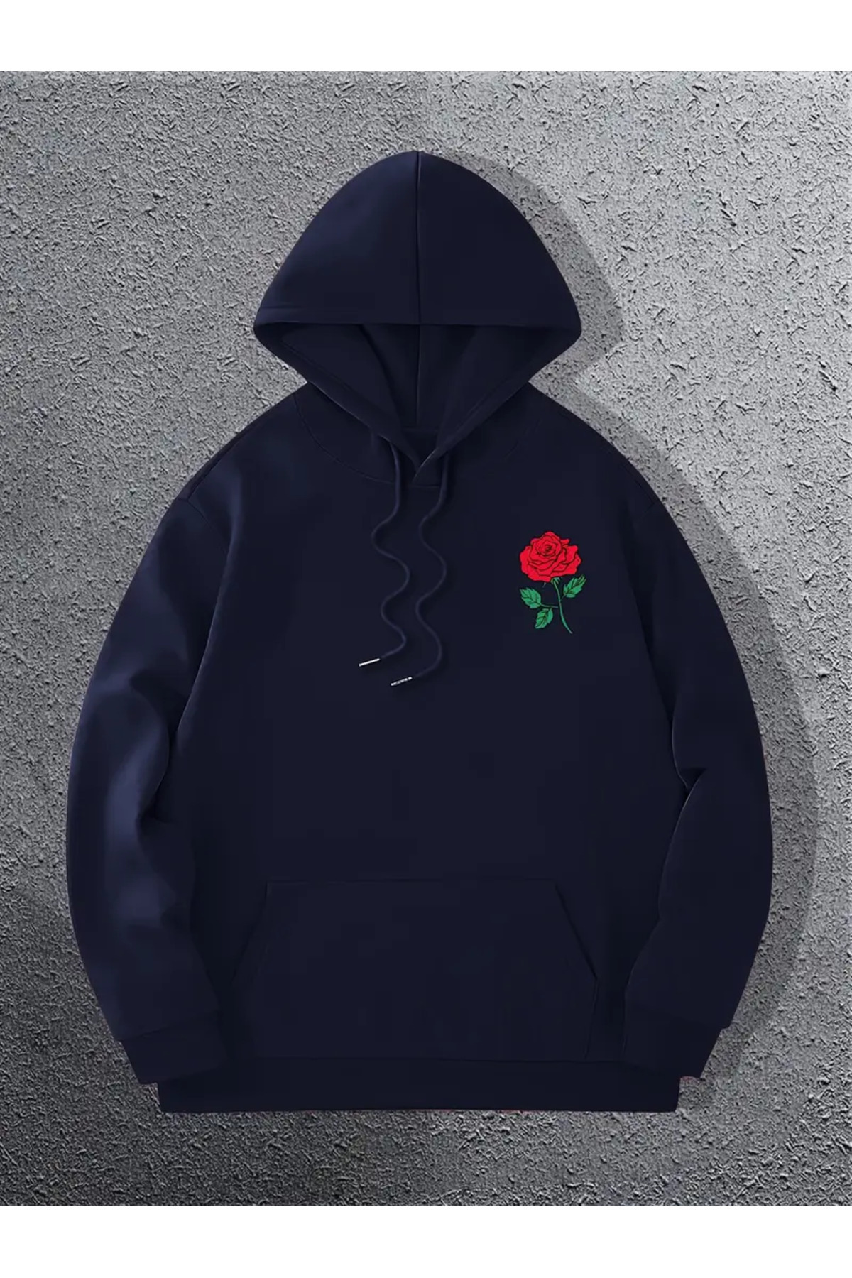 Prekarya design baskılı siyah oversize kapşonlu sweatshirt hoodie