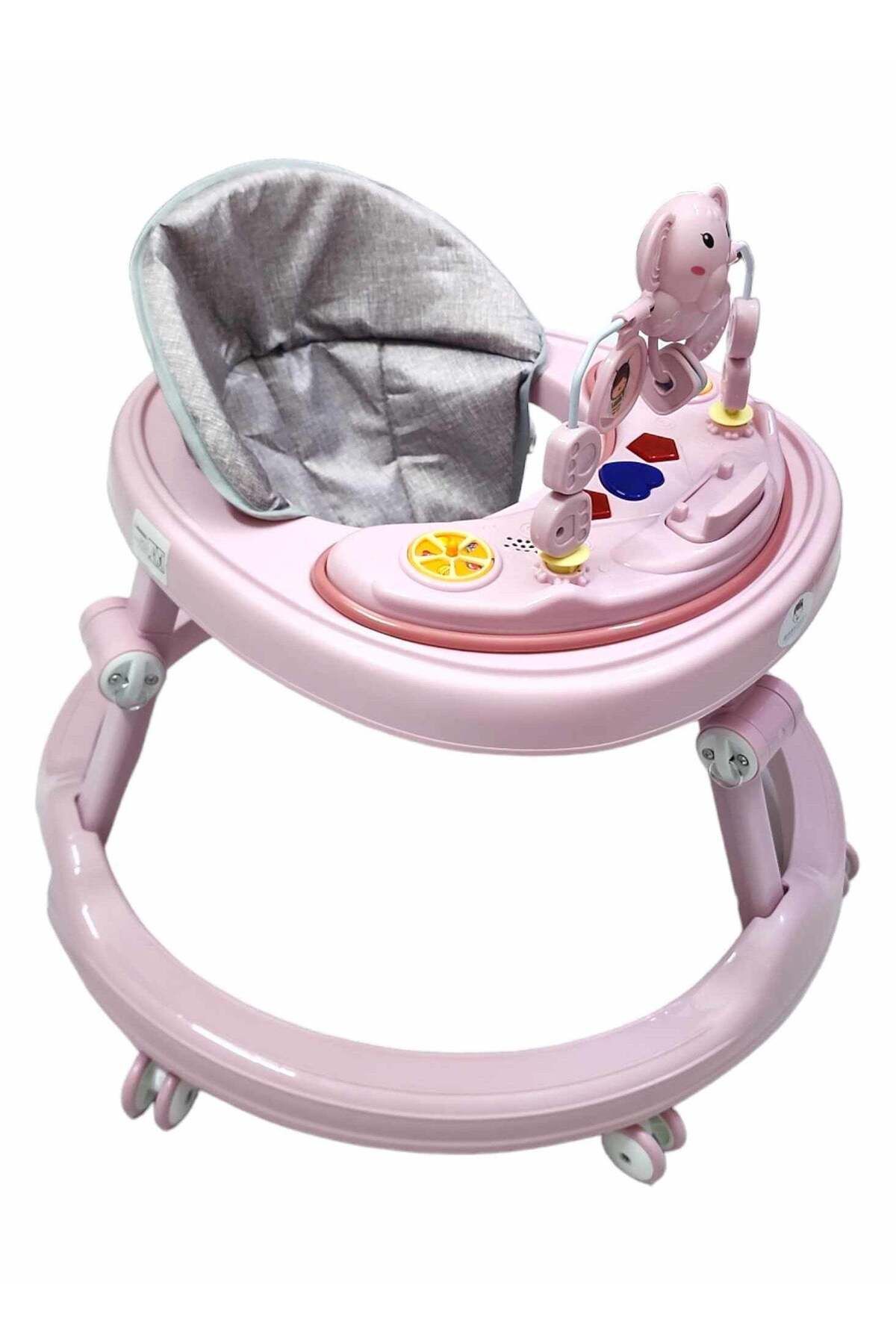 BabyCara-Baby Walker Multifunctional Anti Rollover Anti O Folding 6 18 Months with Music and Phone Stand 3