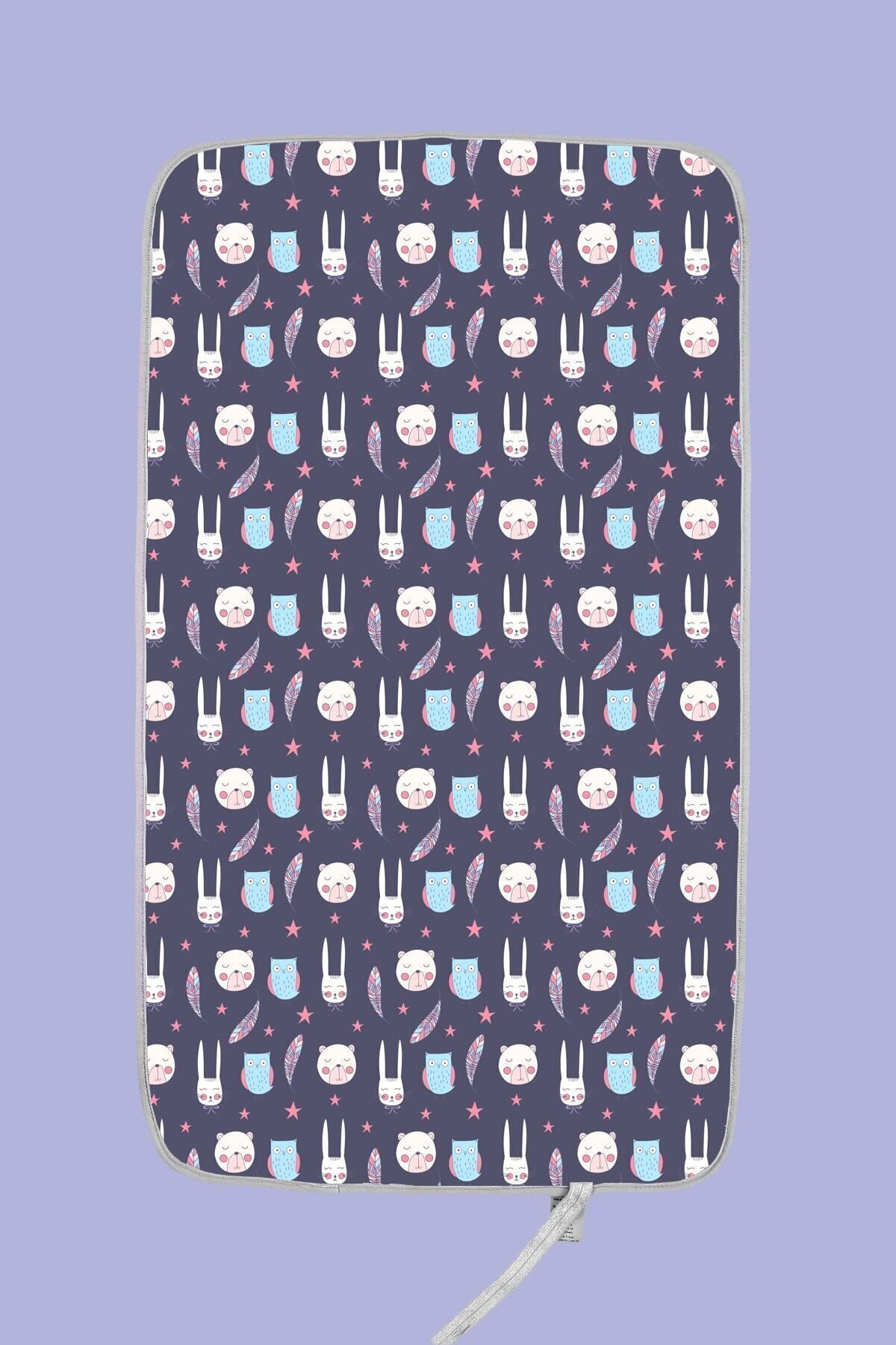 HAMUR Anne Bebek Bakım Örtüsü Alez Yenidoğan Alt Açma Değiştirme Purple Organizer Pedi Minderi ÇiftTaraflı fotoğrafı 7 (önizleme)