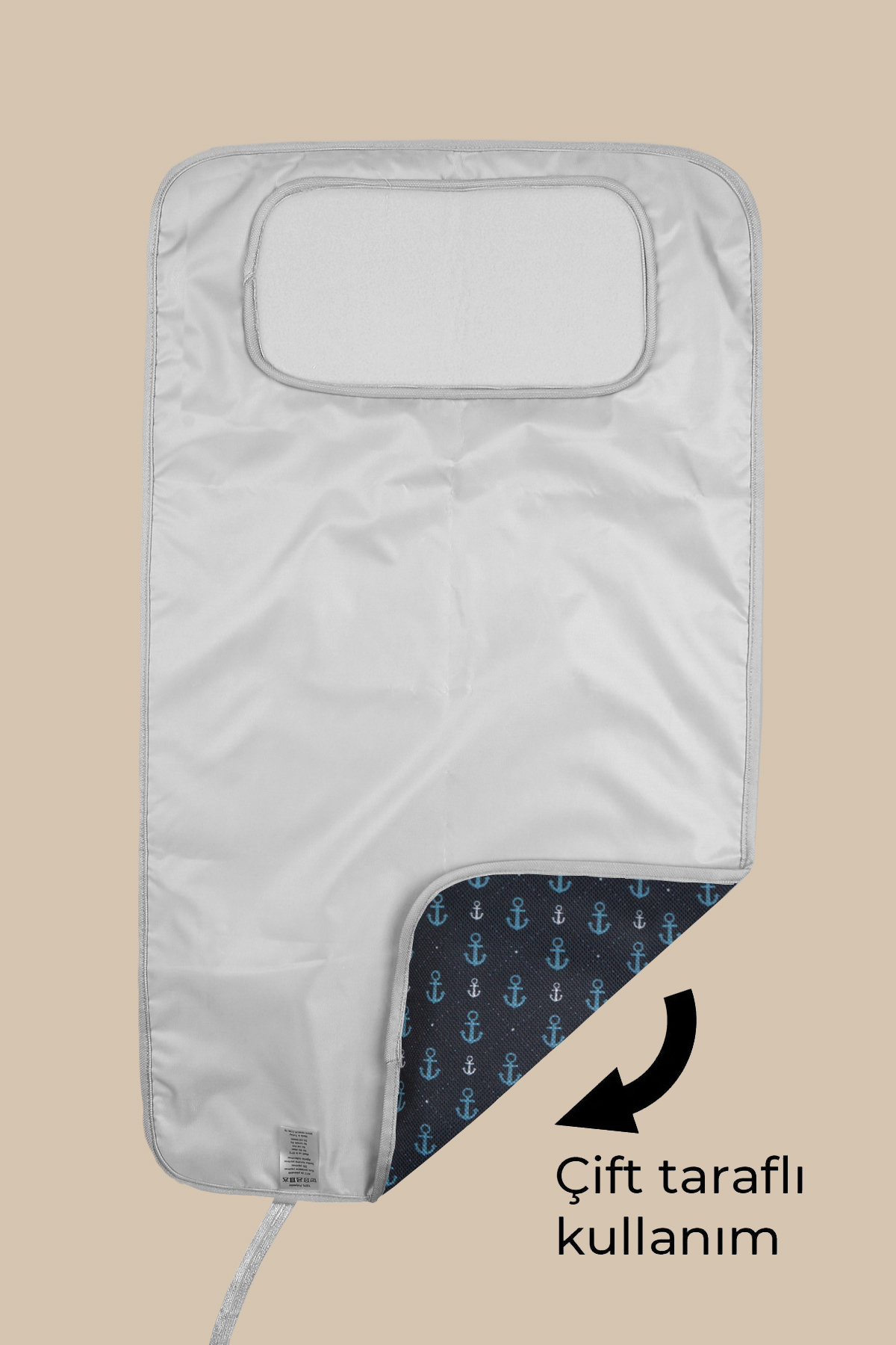HAMUR Anne Bebek Bakım Örtüsü Yenidoğan Alt Açma Değiştirme Anchor Organizer Pedi Minderi Çift Taraflı fotoğrafı 4 (önizleme)
