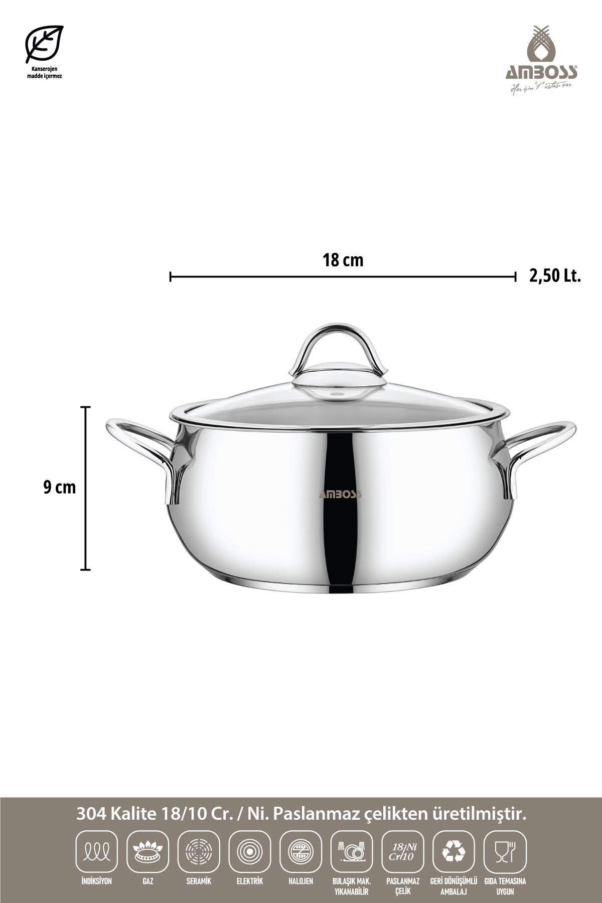 Amboss-12 Pieces Star Prime Stainless Steel Cookware Set & Steel Storage Container 4