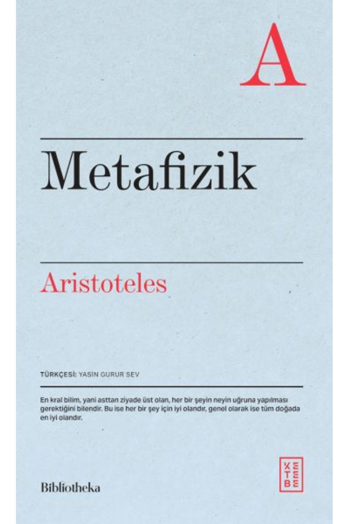 Ketebe Yayınları Metafizik