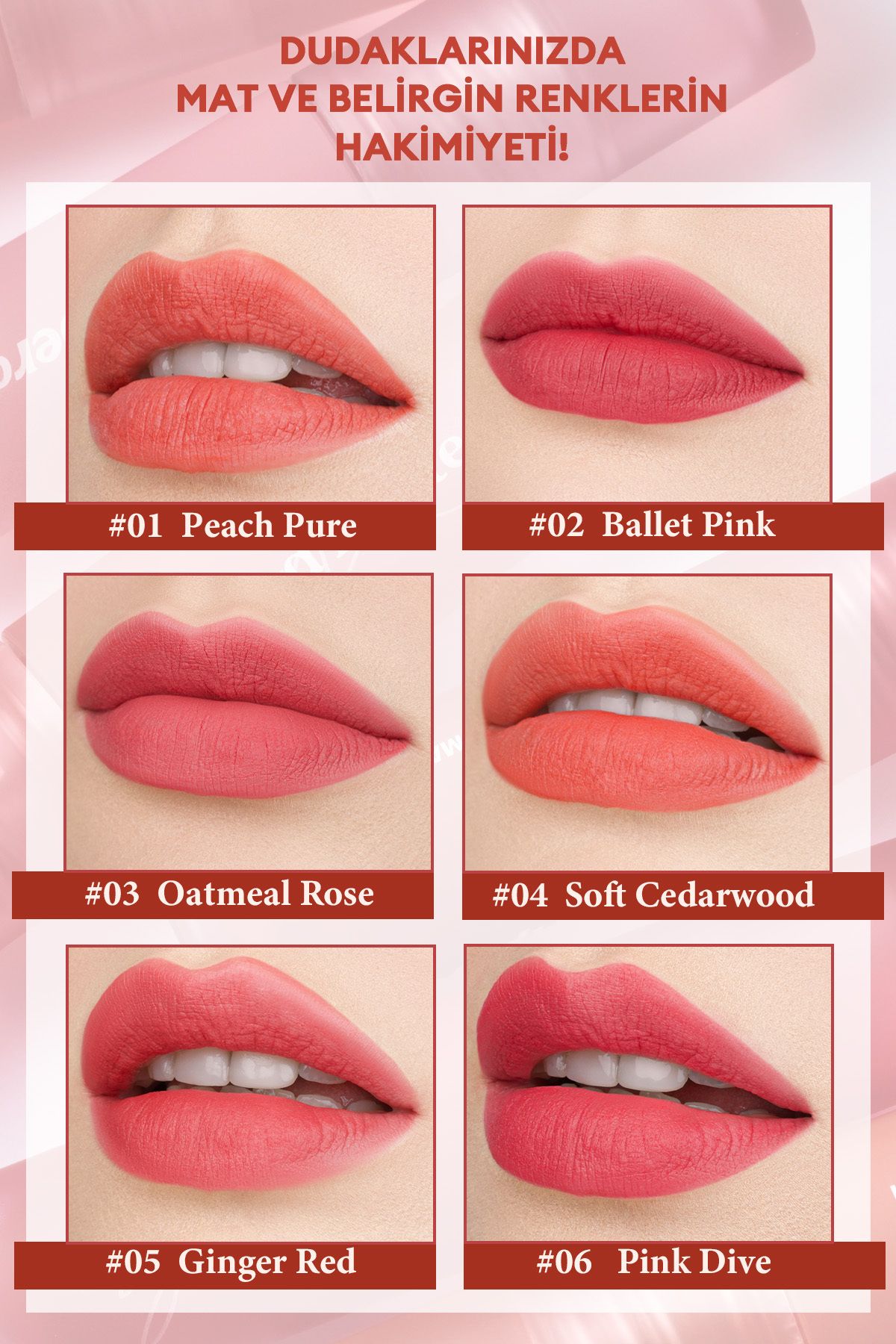 PERIPERA-لون حبر PERIPERA ذو ملمس غير لامع مع مظهر غير لامع ومتين وناعم (01 Peach Pure) 3