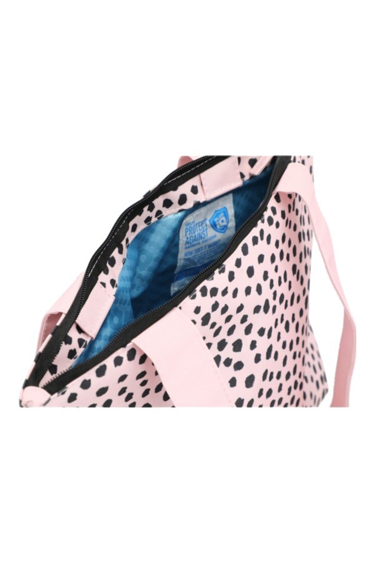 Smash-Miami Dots Printed Zipper Closure Lightweight Tote Bag 4